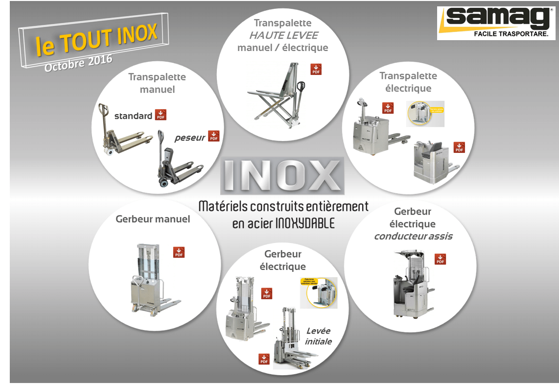 Gamme de matériels INOX Gamme de matériels INOX